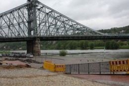 Das Blaue Wunder in Dresden.