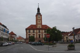 Der Marktplatz in Susice.